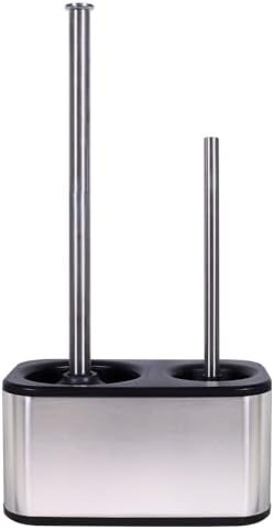Blue Donuts Toilet Brush and Plunger Set with Holder