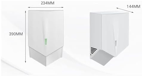 Automatic Induction Hand Dryer Energy Efficient Fast Dry 10s Wall Mount White