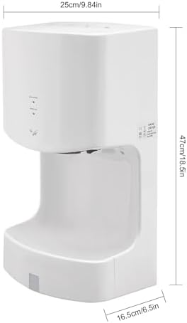 ZHIMIFU 1000W ABS Automatic Hand Dryer with Cold Warm Wind