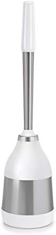 Polder Belle Design Toilet Brush Caddy with Twist-Off Brush Head