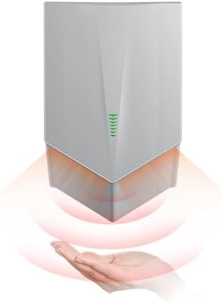 Automatic Electric Hand Dryer with 2-Way Air Flow 1200W Fast Dry Silver
