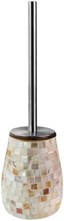 WDHODEC Natural Shell Toilet Brush and Holder Set