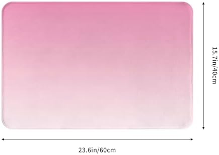 Soft Flannel Non-Slip Bath Mat 16x24inch
