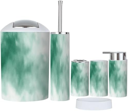 Boho Bathroom Accessory Set 6 Piece Snowflakes