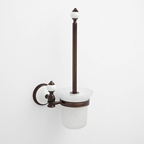 Signature Hardware 413151 Adelaide Wall-Mount Toilet Brush Holder - Chrome
