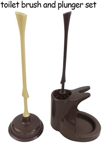 SUREK Soft Floor Toilet Brush with Reusable Holder