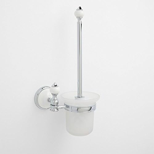 Signature Hardware 413151 Adelaide Wall-Mount Toilet Brush Holder - Chrome