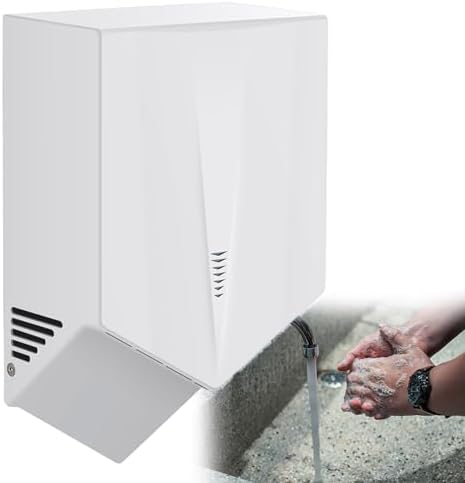 Beachtiful Commercial Wall Mounted Hand Dryer Electric Automatic Sensor Fast Drying White