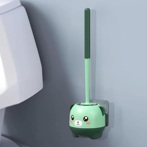Cute Bear Toilet Brush Set with Holder 1