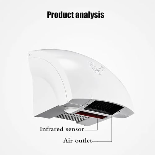 Commercial Hand Dryer with Auto Sensor and Quiet Operation