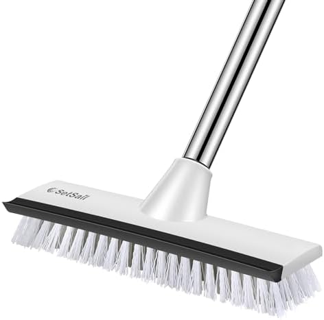 SetSail 2-in-1 Toilet Brush with Holder and Floor Scrubber