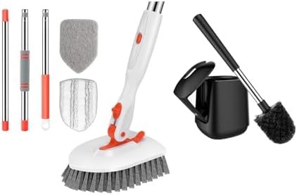 SetSail Toilet Brush with Holder and Comfortable Handle