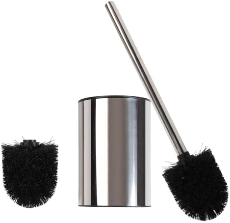 Loyled Toilet Brush with Holder 360 Deep Clean Anti-Drip Stainless Steel