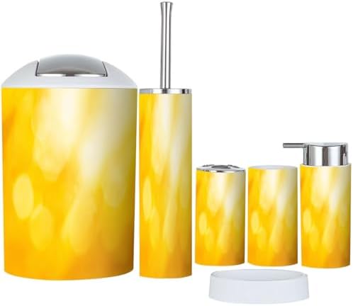 Boho Colorful Bathroom Accessory Set 6 Piece