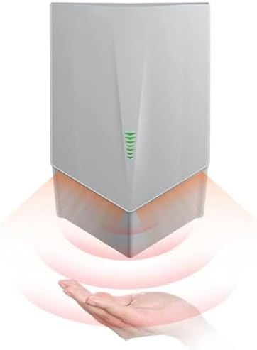 Automatic Hand Dryer for Commercial Bathrooms Touch-Free Fast Drying Grey