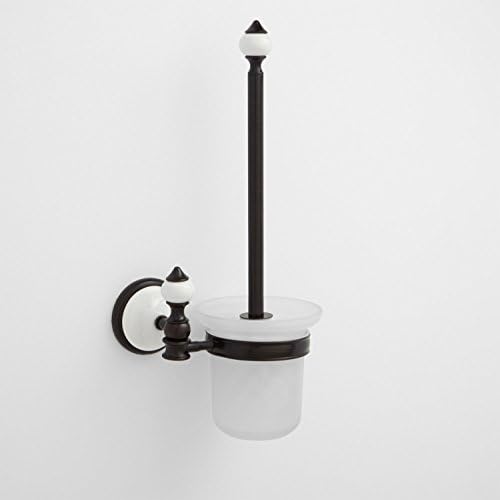 Signature Hardware 413151 Adelaide Wall-Mount Toilet Brush Holder - Chrome