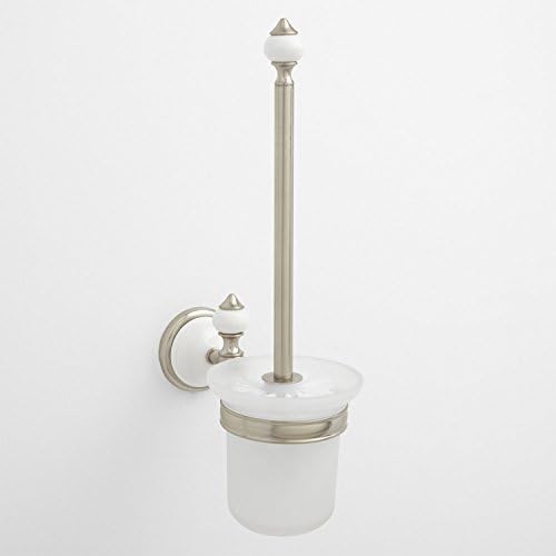 Signature Hardware 413151 Adelaide Wall-Mount Toilet Brush Holder - Chrome