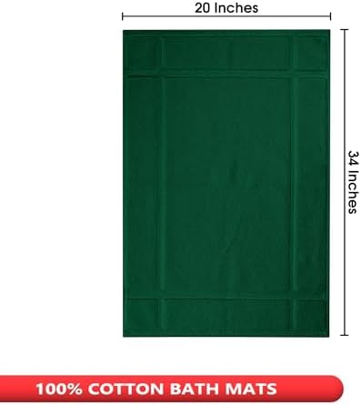 Ample Decor Thick Cotton Bath Mats Set of 2