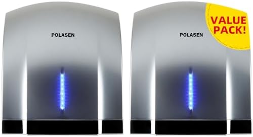 POLASEN Hand Dryers Pack of 2 Silver 110V ADA Compliant