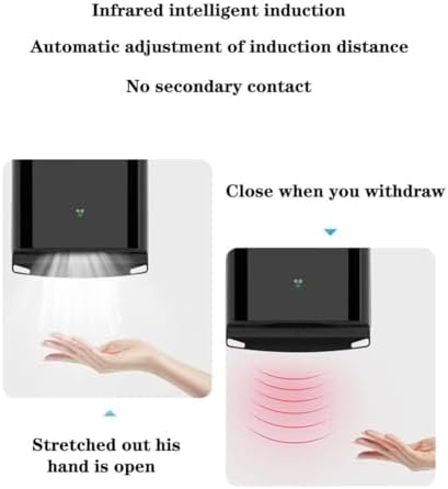 1250W Automatic Induction Hand Dryer with Hot and Cold Settings