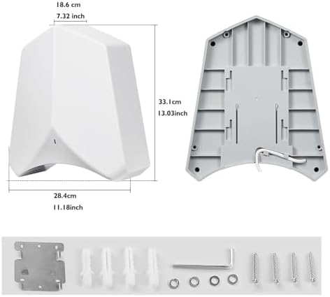 LMYYDES Automatic Hand Dryer Wall Mounted 240x240x230mm Black