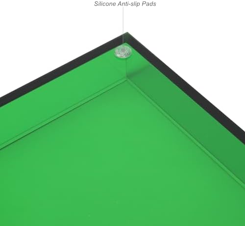 Emerald Green Acrylic Vanity Tray 12x6 for Bathroom and Vanity