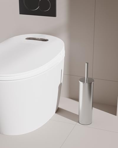 WZKALY Toilet Brush and Holder Set Brushed Nickel