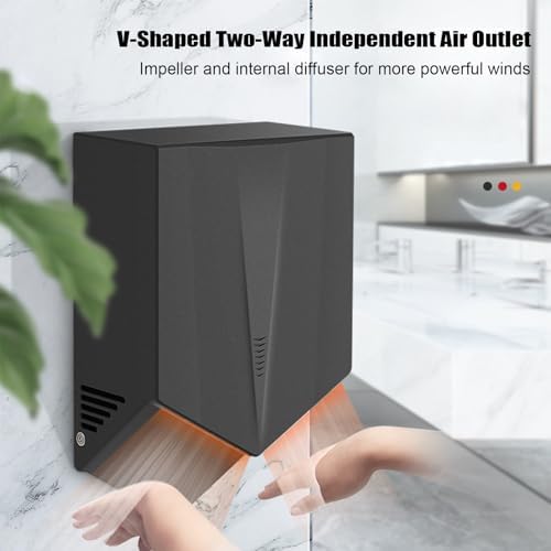 JIXDILO High-Speed Automatic Hand Dryer Black 235x144x39cm