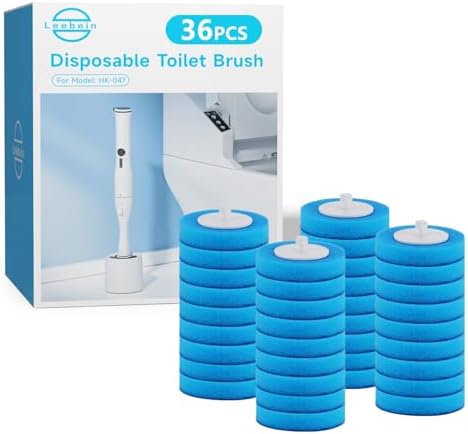 36PCS Disposable Toilet Brush Heads for Leebein HK-047 Electric Toilet Brush