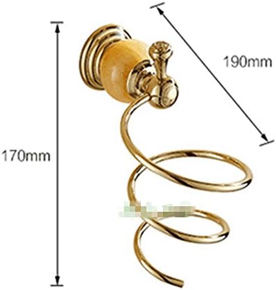 Luxurious Golden Stainless Steel Jade Bathroom Hand Dryer Holder 1