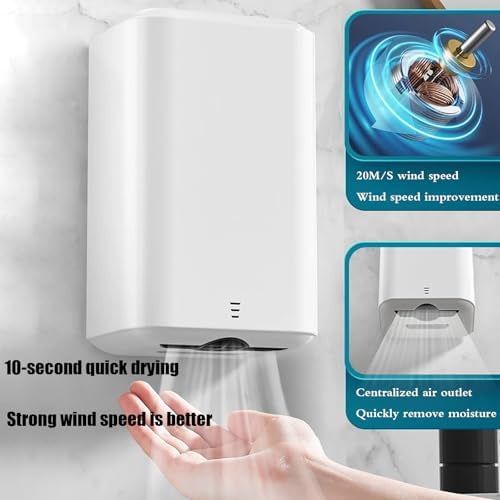 Automatic Touchless Hand Dryer Low Noise Wall Mounted