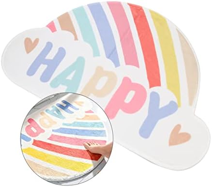 Rainbow Bath Mat Anti-Skid Bathroom Rug for Kids