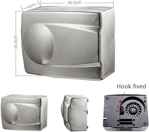 QIANMEI Heavy-Duty Stainless Steel Hand Dryer 1500W Automatic Sensor