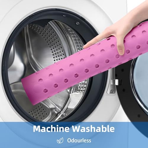 ZHICHENG Non-Slip Bath Mat 39x16 Inch with Suction Cups