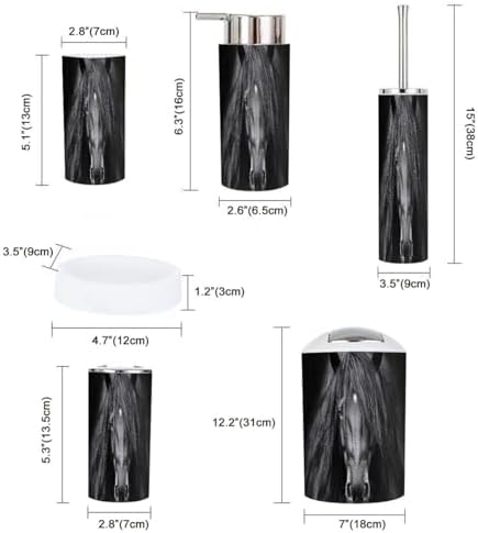 Boho Style 6-Piece Bathroom Accessory Set 1