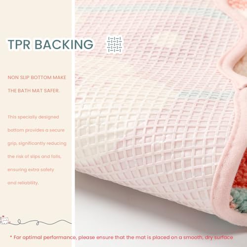 Loismood Flowers Absorbent Bath Rug