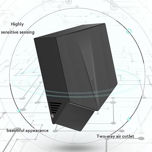 Compact 1500W Quiet Automatic Hand Dryer Wall Mounted White