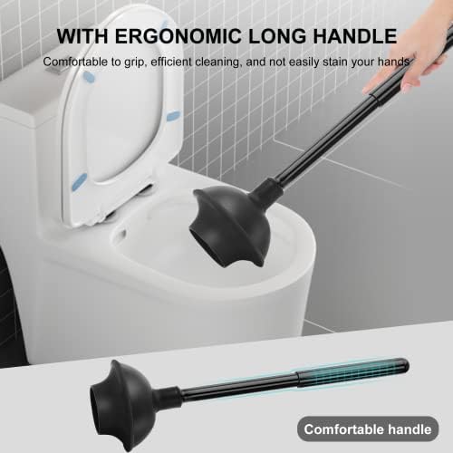 SetSail Toilet Brush and Plunger Set with Automatic Lid