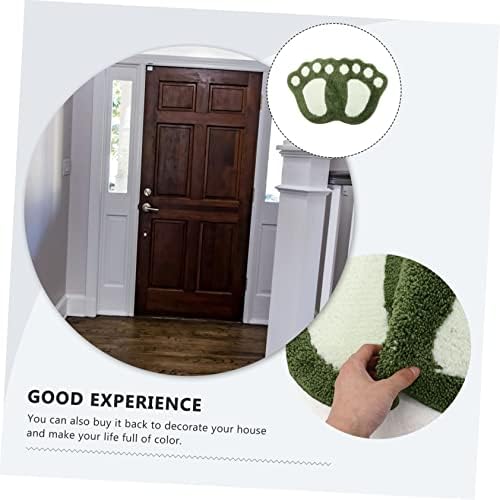 Ciieeo Anti-Slip Bath Mat with Footprint Design