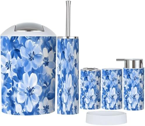 TRANQDEHOM 6-Piece Bathroom Accessory Set