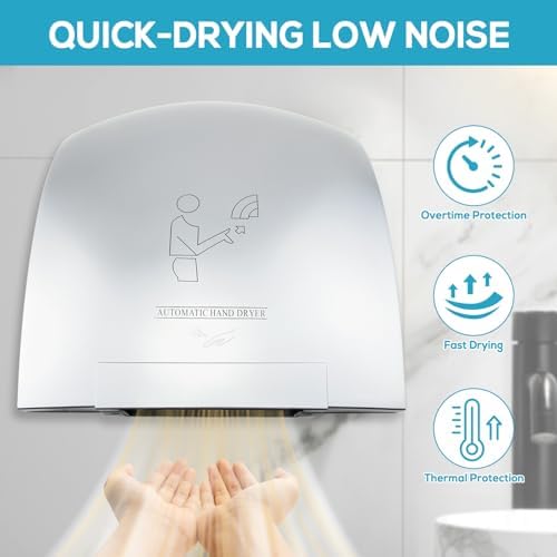 Oxassessly High Power Hand Dryer 1200W 110V