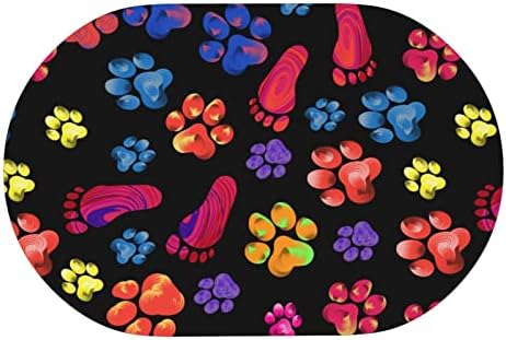 Juniissl Paw Bath Mat Diatomaceous Earth Rug 16x24