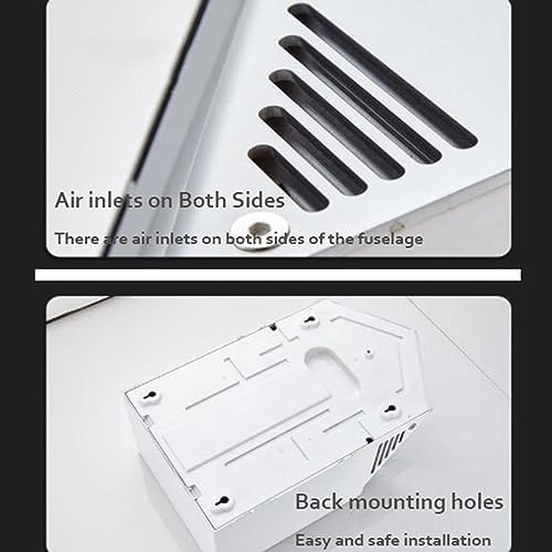 Compact 1500W Quiet Automatic Hand Dryer Wall Mounted White
