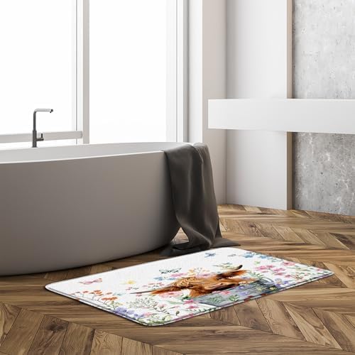 GCTNBJL Farmhouse Cow Bath Mat 178x295 Inch