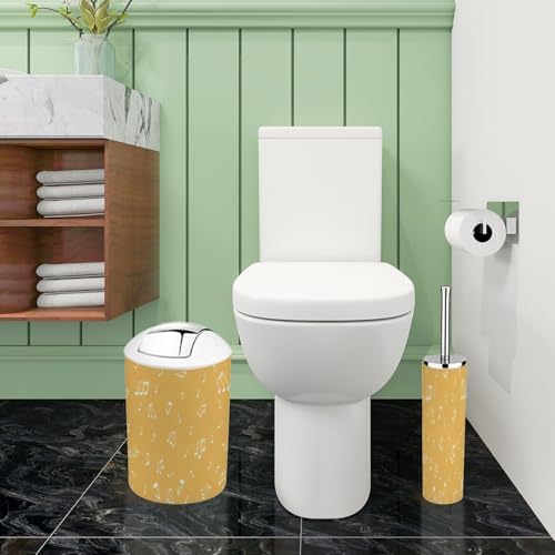 Boho Bathroom Accessory Set 6 Piece Modern 1