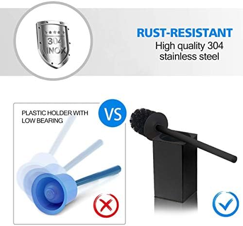 Stainless Steel Toilet Brush Holder for Bathroom Storage