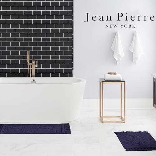 Jean Pierre Ricardo Bath Mats Set of 2 Indigo 17x31 21x41
