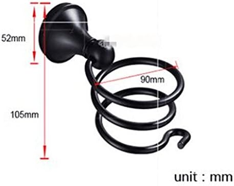 Black Alloy Bathroom Hand Dryer Holder for DIY Installation