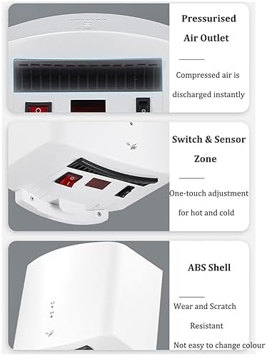 YXCUSAM Automatic Induction Hand Dryer Silver