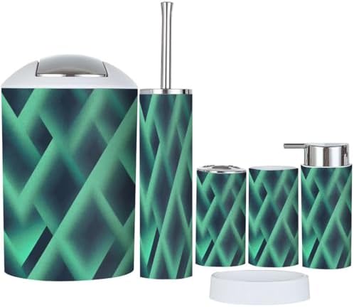 Boho Turquoise Bathroom Accessory Set 6 Piece